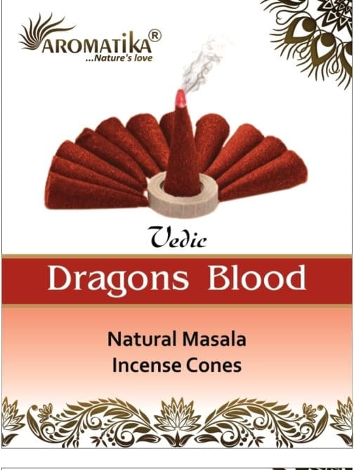 AROMATIKA CONES VEDIC MASALA DRAGONS BLOOD  (Sang des dragons)
