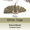 AROMATIKA CONES VEDIC MASALA WHITE SAGE  (Sauge blanche) (couleurs végétales)