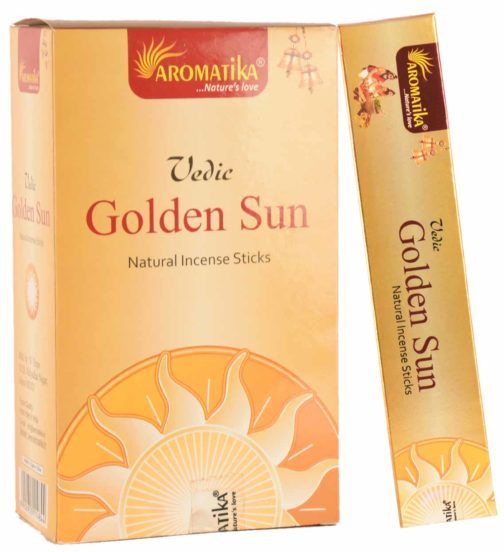 MASALA VEDIC GOLDEN SUN (Soleil d’Or) 15g – Parfum : Sai Flora