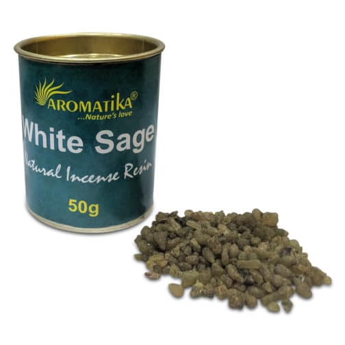 .AROMATIKA RESINE NATURELLE WHITE SAGE (Sauge Blanche) 50g