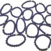 REF501 – BR. PIERRE perles 8mm avec 1 perle métal LAVE DE VOLCAN