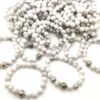 REF501A – BR. PIERRE perles 10mm avec 1 perle métal GRENAT