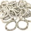 REF501A – BR. PIERRE perles 10mm avec 1 perle métal ONYX BLEU