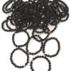 REF501 – BR. PIERRE perles 8mm avec 1 perle métal OBSIDIENNE NEIGE