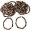 REF501 – BR. PIERRE perles 8 mm avec 1 perle métal 7 CHAKRAS 3 Perles