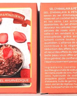 SAVON SEL DE L’HIMALAYA & PETALES DE ROSES (Parfum : Pétales de Rose)