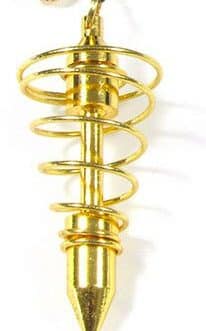 N° 1589 – PENDULE SPIRALE GM 7cm – 1 couleur : Doré