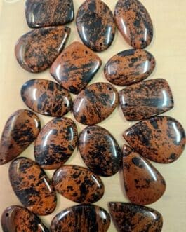 ..GALET PERCE OBSIDIENNE ACAJOU ..GALET PERCE OBSIDIENNE ACAJOU