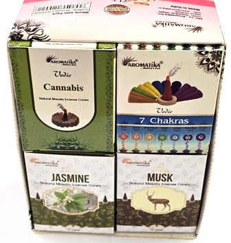 AROMATIKA CONES VEDIC MASALA MONEY DRAWING (Attire l&rsquo;argent)